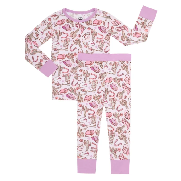 Bamboo-Baby-Boys-Girls-Pajama-Sets-2-8Y-Toddler-Kids-Softness-Two-Piece-Long-Sleeve-Snug-Fit-Sleepwear