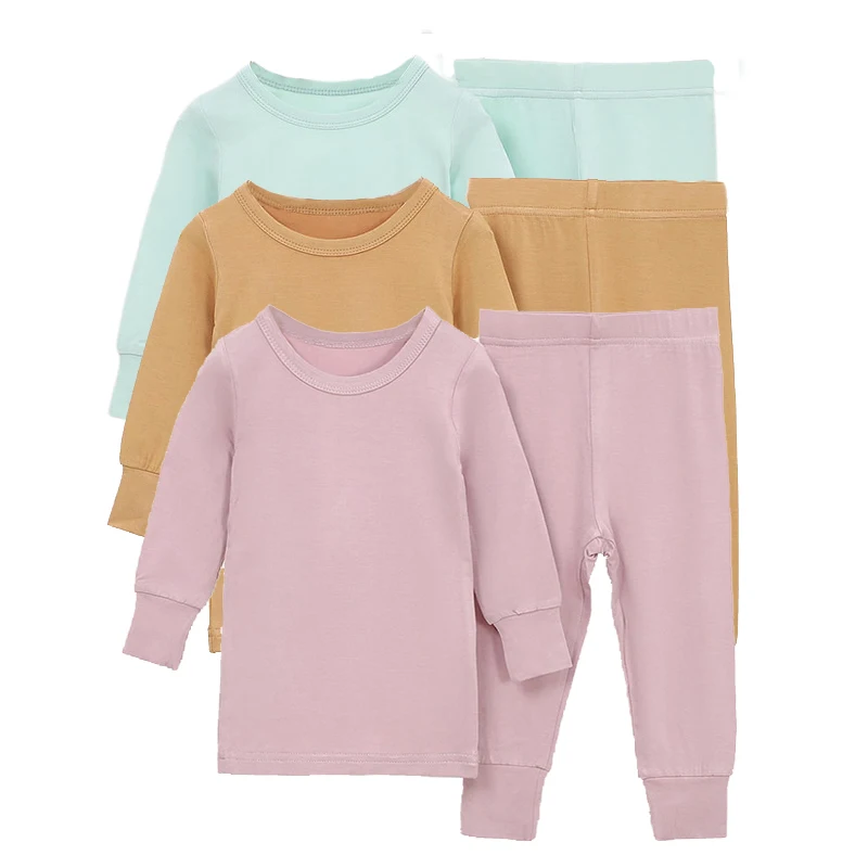 Bamboo Baby Clothes Supplier Long Sleeve Baby Grow Sleepsuit Bamboo Baby Pajamas Clothing Set