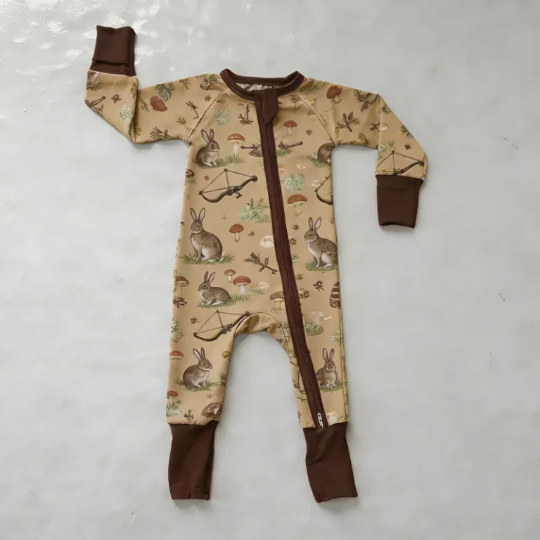 Bamboo-Baby-Girls-Clothing-Kids-Pajamas-Cute-Bunny-Toddler-Bamboo-Romper