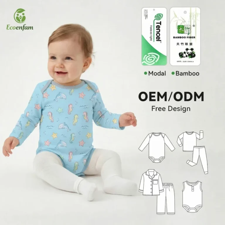 Bamboo-Baby-Pajamas-Infant-Girl-Long-Sleeves-Heat-Transfer-Printing-Sleepwears-OEM-ODM-Baby-Bamboo-Clothes-Manufacturer