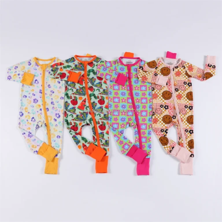 Bamboo-Fiber-Baby-Clothing-Custom-Kids-Pajamas-Newborn-Romper-Jumpsuit-Toddles-Bamboo-Sleepers