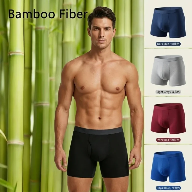 Bamboo-Fiber-Mens-Underpants-Comfortable-Breathable-Underpants-Elastic-Waistband-Underwear-for-Man-Boxer-Briefs-with-Open-fly