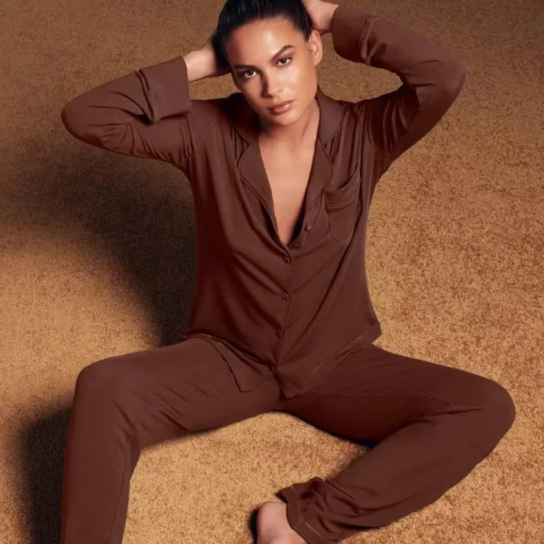 Bamboo-Long-Sleeve-Top-and-Pants-Adult-Pajamas-Set-Bamboo-and-Spandex-Smoother-Hand-Feel-Women-Sleepwear