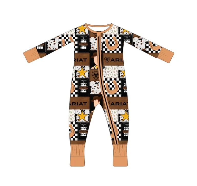 Bamboo-Pajamas-Mystery-Box-Ready-to-Ship-95Bamboo-5-Spandex-Custom-Print-Bamboo-Pajamas-Baby-Sleepwear-Kids