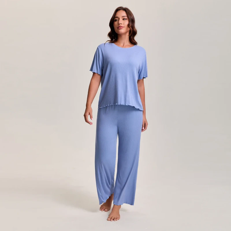 Bamboo Pajamas Set for Women Long Soft Sleepwear Bamboo Pajama Suit for Every Age and Made by 100% Bamboo for Women