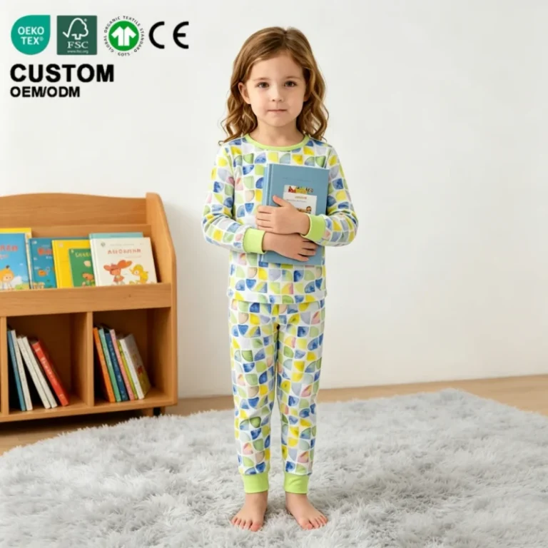 Bamboo-Sleepwear-for-Kids-Easy-Wear-Comfortable-Toddler-PJ-Set-Eco-Friendly-Family-Matching-Lounge-Wear-Temperature-Regulating