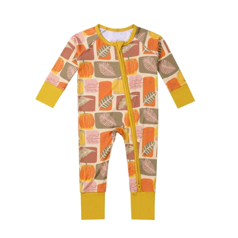 Bamboo-Spandex-Baby-Footed-Toddler-Pajamas-Double-Zipper-Bamboo-Sleeper-Infant-Baby-Clothes-Jumpsuit-Romper-Newborn