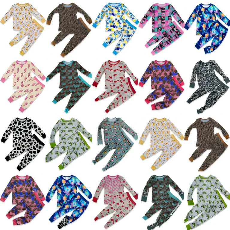 Bamboo-Viscose-Kids-Pajama-Set-Long-Sleeve-Pants-Custom-Print-Toddler-Sleepwear-OEM-2-Piece