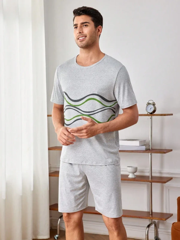 Best Quality Men's Breathable Custom Lightweight Premium Luxury Pajama Sleepwear