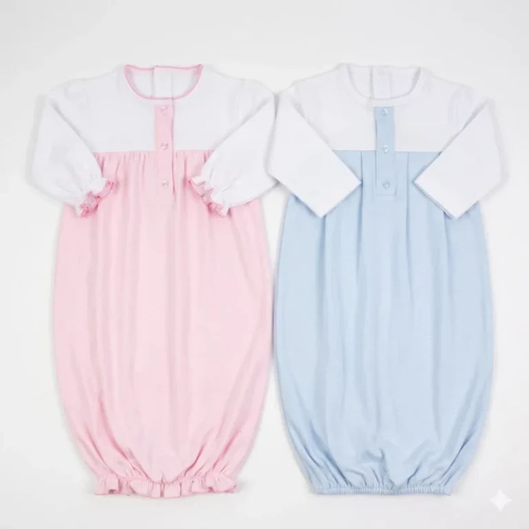 Boutique-Infant-Sleep-Gown-Cotton-Newborn-Coming-Home-Outfit-Baby-Boy-Girl-Long-Sleeve-Gown-Sleepwear