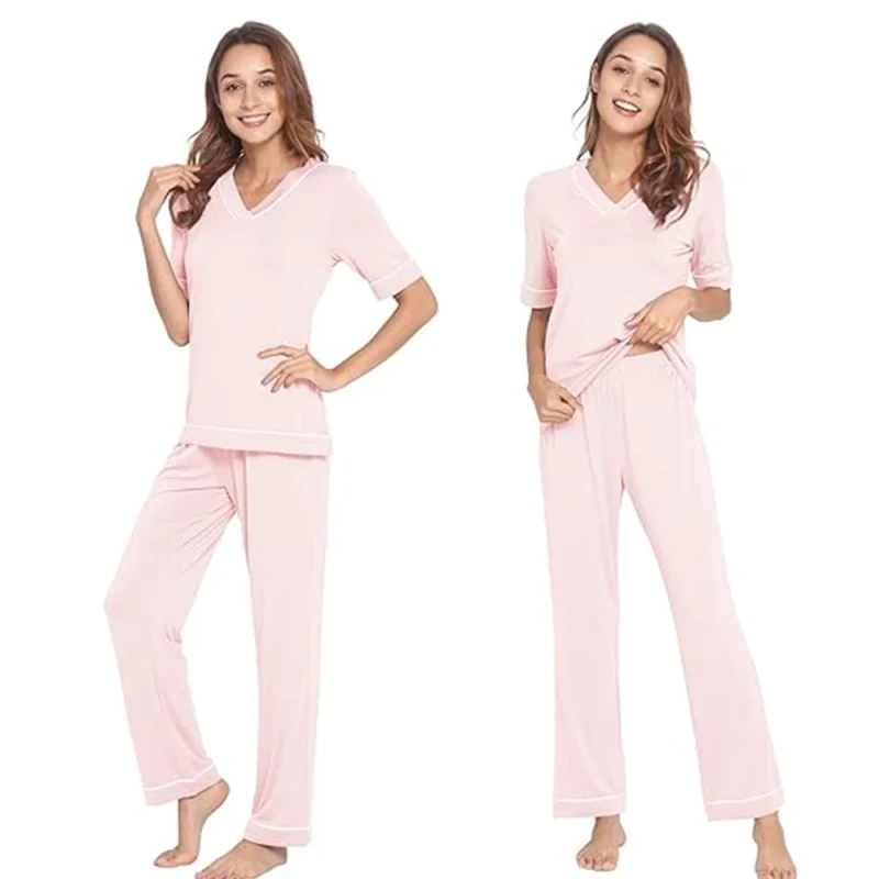Breathable Shorts Women's Pajamas Set Printed Pajamas for Women Women's Pyjamas Sleepwear Set