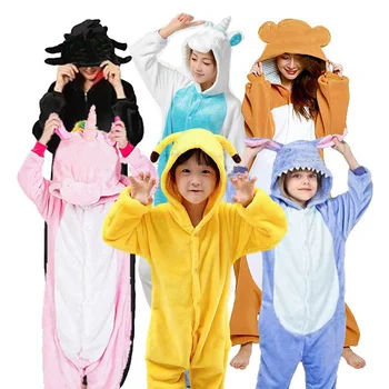 Cartoon Toothless Onesie Flannel Kigurumi Pajamas for Adults Kids Winter Spring Sleepwear Women Dragon Tamer Kigurumi