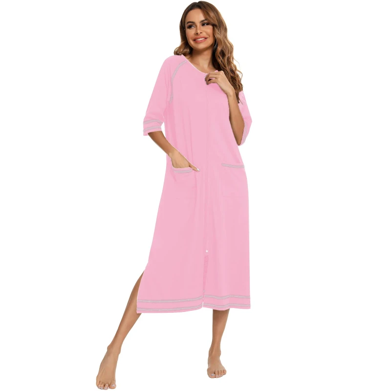 Casual Loungewear Dress Ladies Nightgown Sexy Sleeping Dress for Girls
