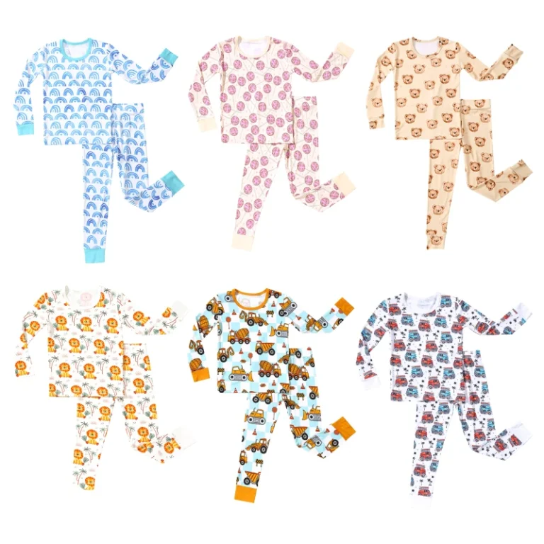 Children-Unisex-Lounge-Set-Long-Sleeve-Oversize-Two-Piece-Toddler-Pajama-Sets-Sleepwear-for-Newborn