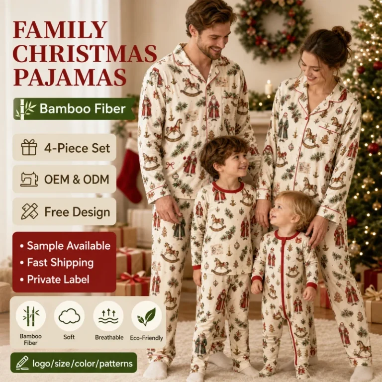 Christmas-Family-Matching-Pajamas-Bamboo-Viscose-Custom-Holiday-Sleepwear-Set-Winter-Boutique