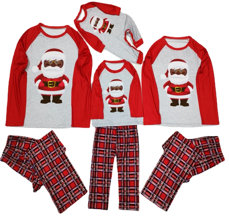 Christmas Family Sleepwear Set Matching Clothes Mom Dad Children Sleepwear Outfit Set