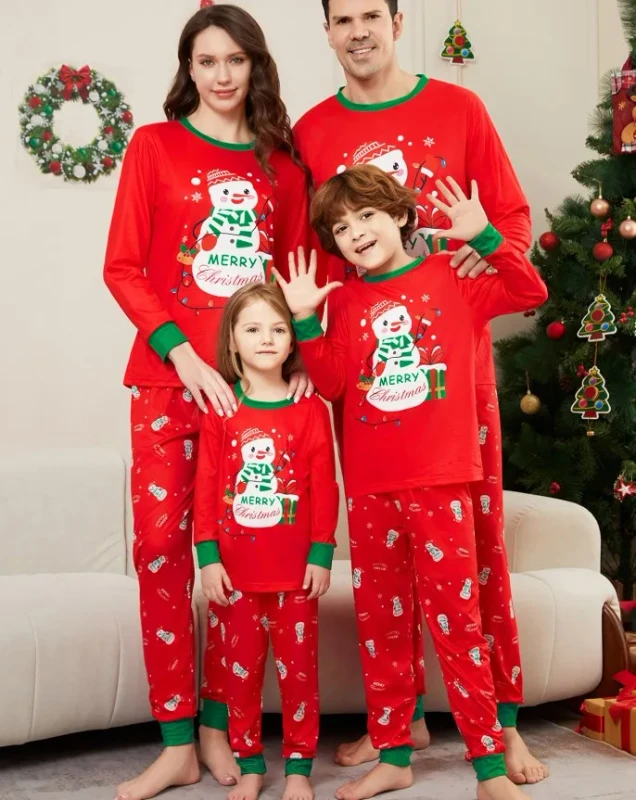 Christmas Pajama Sets Couples Families Kids Women Soft Matching Christmas Pajamas Family Sleepwear