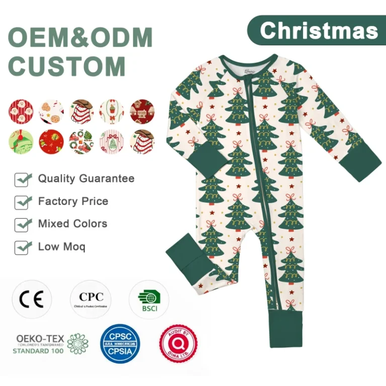 Christmas-Toddler-Bamboo-Zippy-Pajamas-Fall-Custom-RTS-Mystery-Box-Organic-Baby-Kids-Pajamas-Cartoon-Print