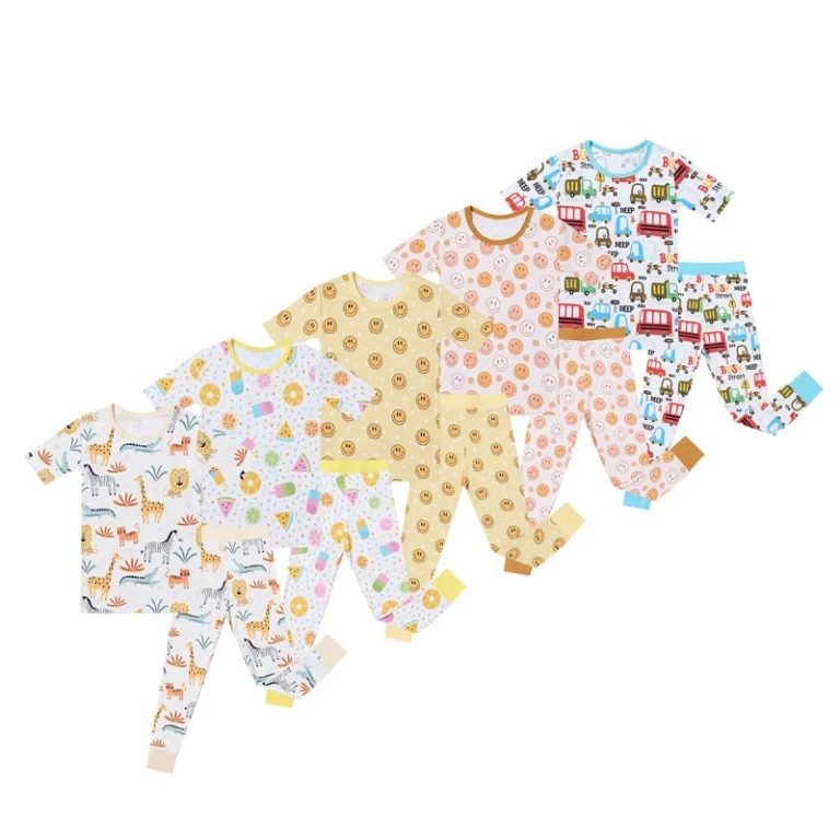 Competitive-Price-Bamboo-Sleepsuit-and-Pajama-Set-95-Bamboo-Fabric-Baby-Pajamas