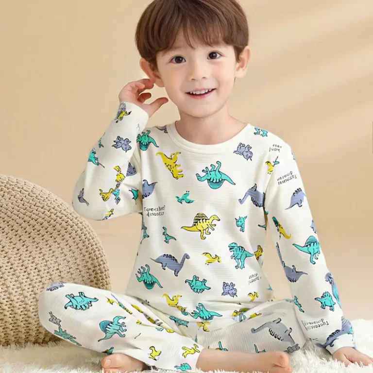 Custom-2-Piece-Cotton-Toddler-Pyjamas-for-Children-Comfortable-Soft-Breathable-Sleepwear-Boys-Girls-Winter-Cartoon-Print-Set