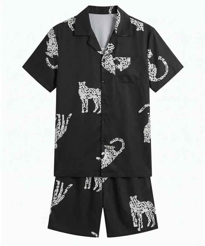 Custom Adult Luxury Pyjamas Loungewear Men Nightwear Smooth Men's Satin Pajamas
