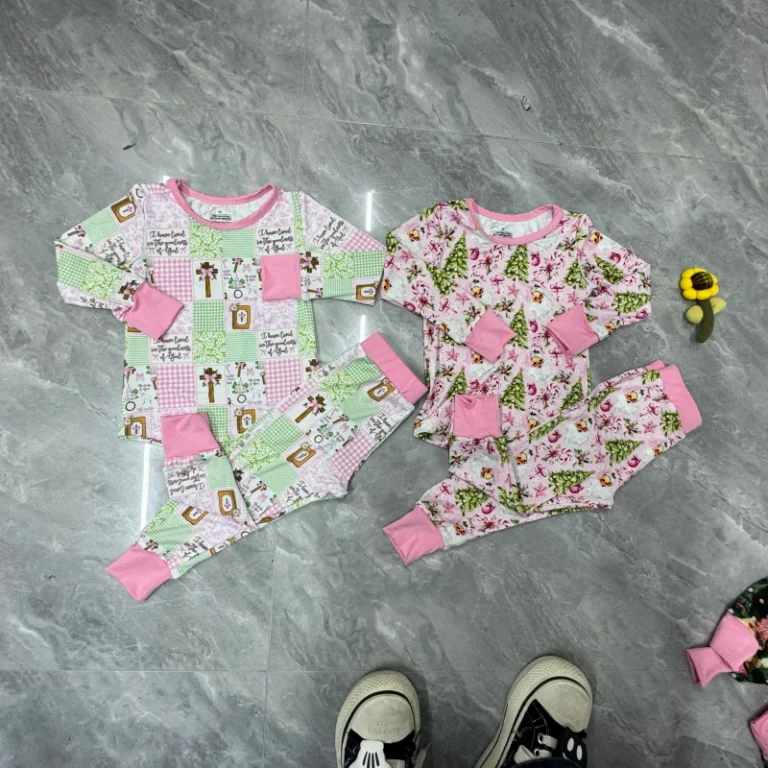 Custom-Baby-Bamboo-Pajamas-2-Piece-Set-Long-Sleeve-Pants-Kids-Toddler-Children-Pjs-Bodysuit-Children-Sleepwear-Outfit-Sets