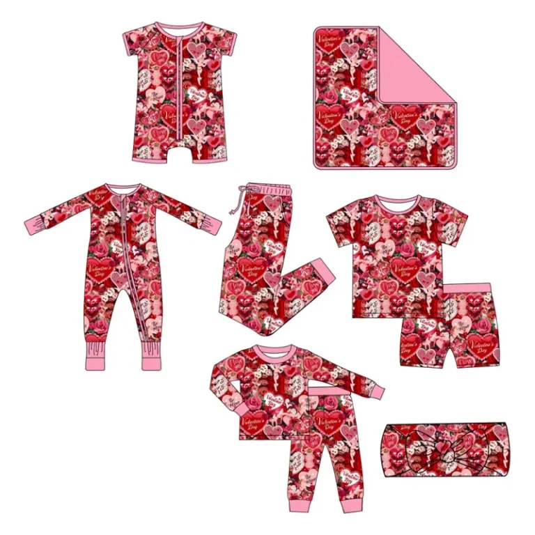 Custom-Babyss-Bamboo-Knitted-Night-Dress-Floral-Printed-Pajamas-and-Robe-Babyss-Nightgown-Pyjamas