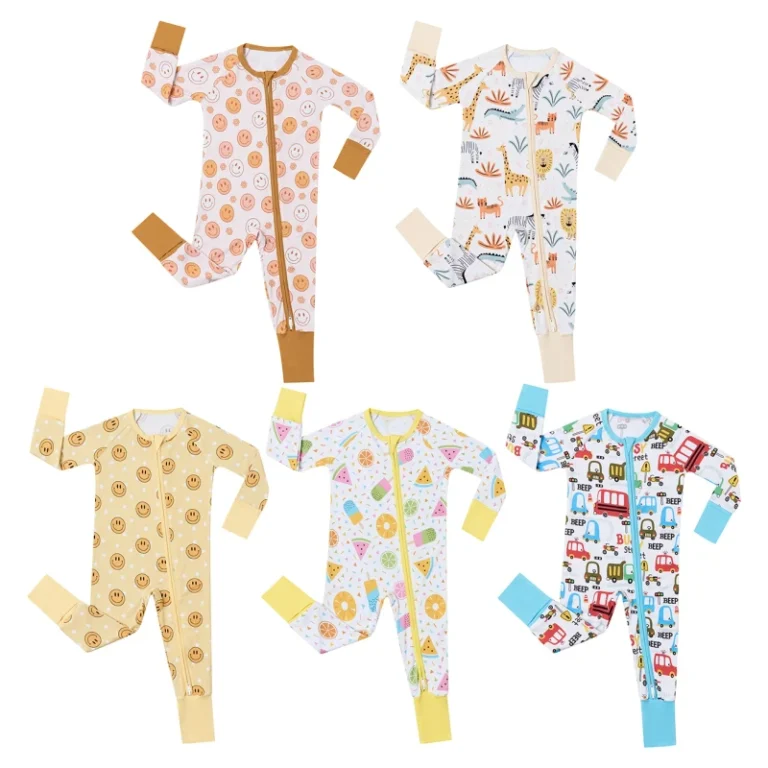 Custom-Bamboo-Baby-Clothes-Newborn-Zip-Romper-Bamboo-Pajamas-Infant-Jumpsuit-Pyjamas-Toddler-Pajamas-with-Zipper