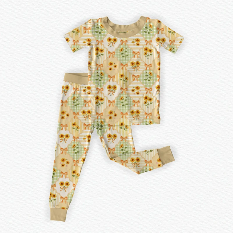 Custom Bamboo Kids Pajamas Soft Comfortable Toddler Sleepwear Bamboo Pajamas Sets Bamboo Pajamas