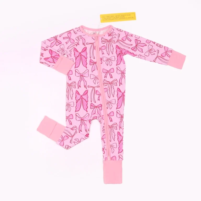 Custom-Bamboo-Long-Sleeve-Zipper-Closure-Autumn-Unisex-Baby-Toddler-Romper-Jumpsuit-Pajamas