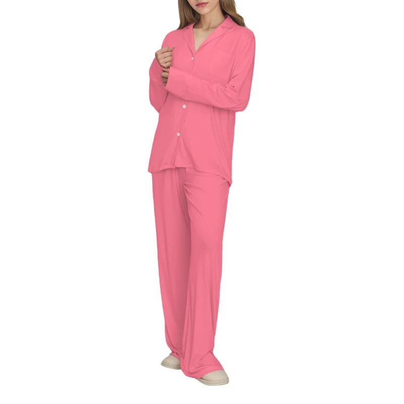 Custom Bamboo Viscose Lounge Wear Set 2 Piece Women's Loungewear Pajamas