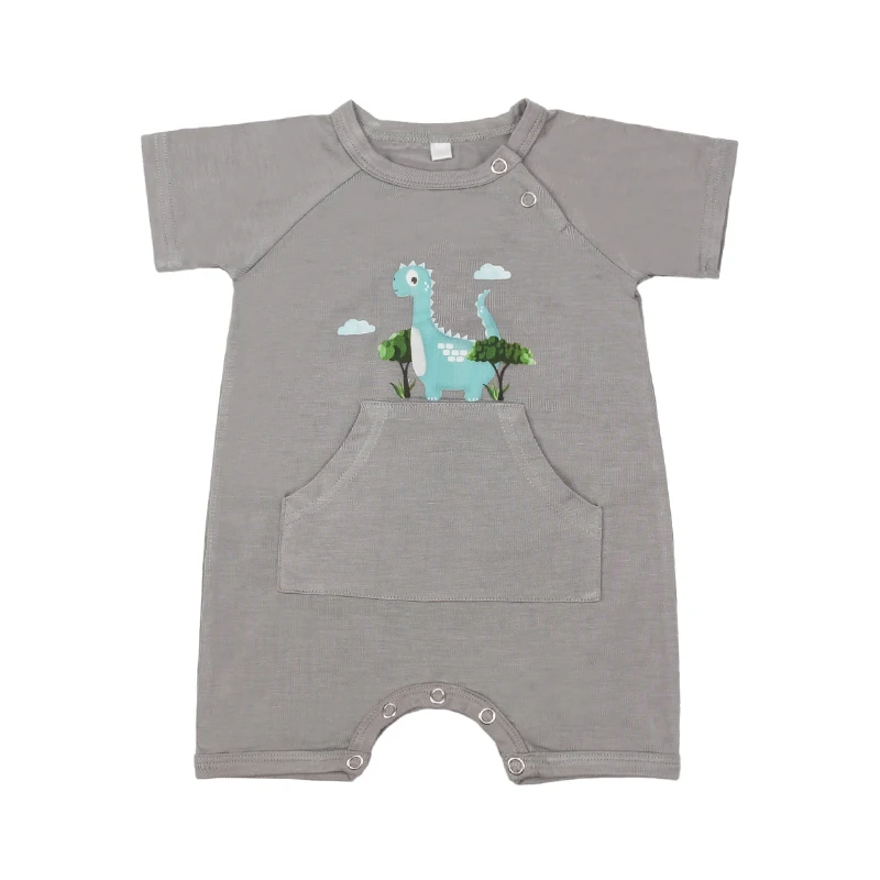 Custom Bamboo Zipper Pajamas Baby Sleeping Onesie Newborn Sleepsuit Baby Clothes Infant Sleepwear Print Organic Baby Romper