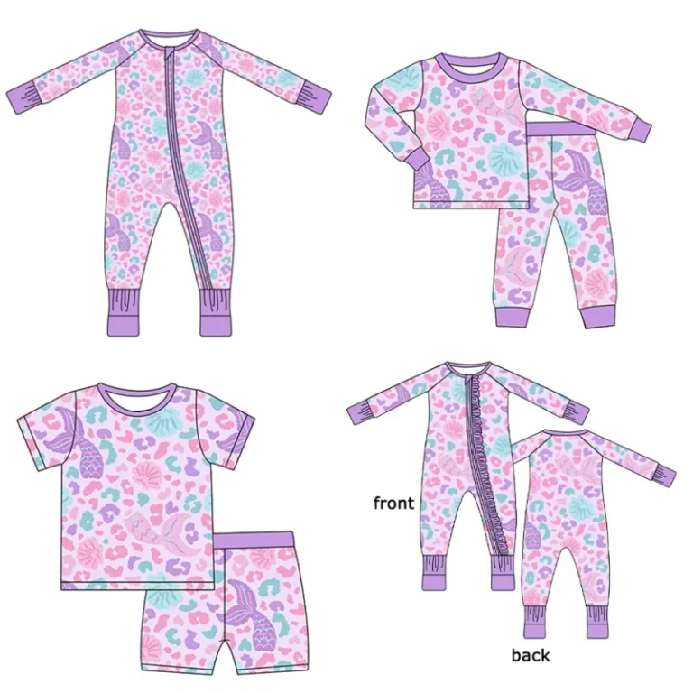 Custom-Boutique-Printed-Baby-Clothes-Animal-Floral-Organic-Bamboo-Viscose-and-Spandex-Baby-Romper-Zipper-Clothing