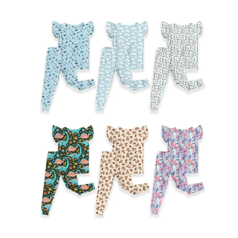 Custom-Brand-Bamboo-Baby-Newborn-Romper-Pajamas-Sleeveless-Pants-2-Pieces-Set-Infant-Jumpsuits-Baby-Clothes-for-Summer-Soft