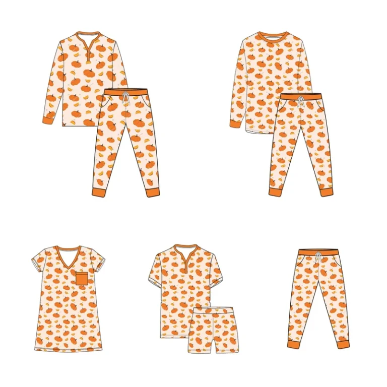 Custom-Brand-Pjs-Sets-Family-Matching-Outfits-Bamboo-Boys-and-Girls-Pajamas-Christmas-Raglan-Women-Sleepwear-Clothing