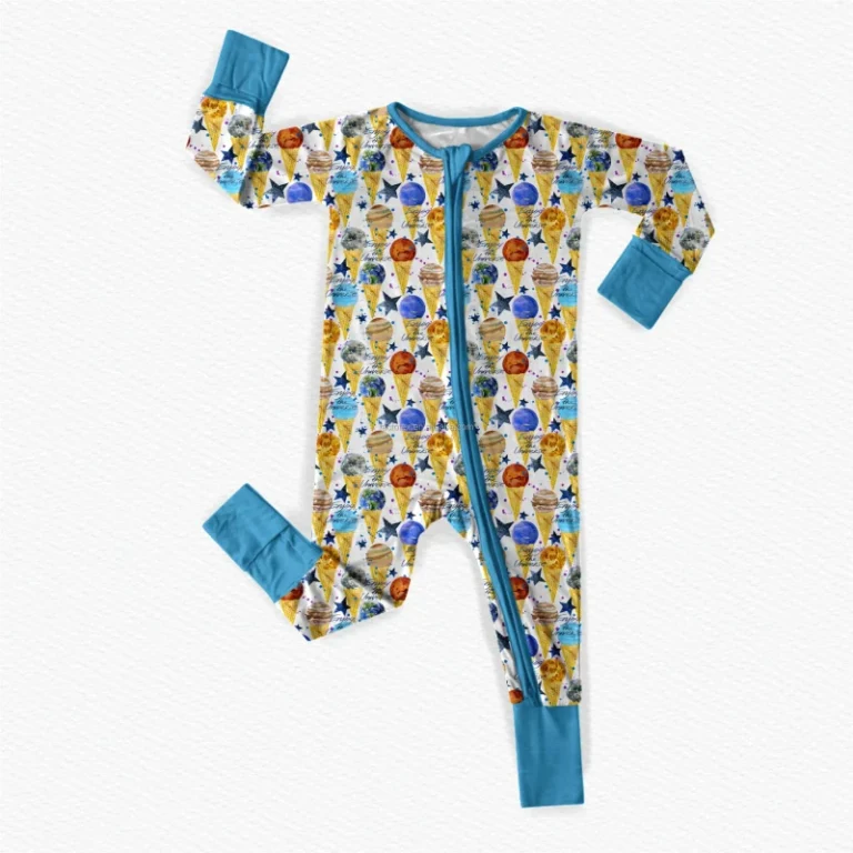 Custom-Cartoon-Print-Bamboo-Viscose-Infant-Onesie-Toddler-Sleeper-Baby-Jumpsuit-Clothes-Double-Zipper-Baby-Romper