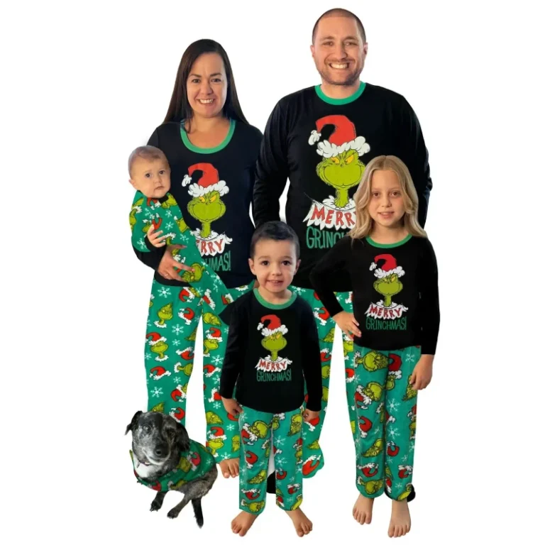 Custom-Christmas-Family-Matching-Pajamas-Polyester-Sleepwear-for-Men-Women-Kids-Xmas-Nightwear-Pjs-Dropshipping-POD-MOQ-1PC