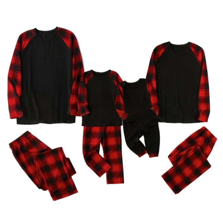 Custom-Christmas-Winter-Warm-Soft-Pants-Sublimation-Printed-Polyester-Pajamas-Set-Novelty-for-Family-Matching-Christmas