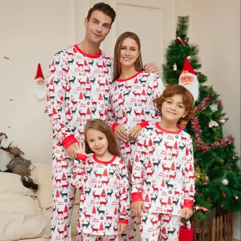 Custom-Cotton-Matching-Christmas-Pajamas-Family-Adult-Kids-Baby-Sleepwear-Xmas-Nightwear-Christmas-Matching-Pajamas