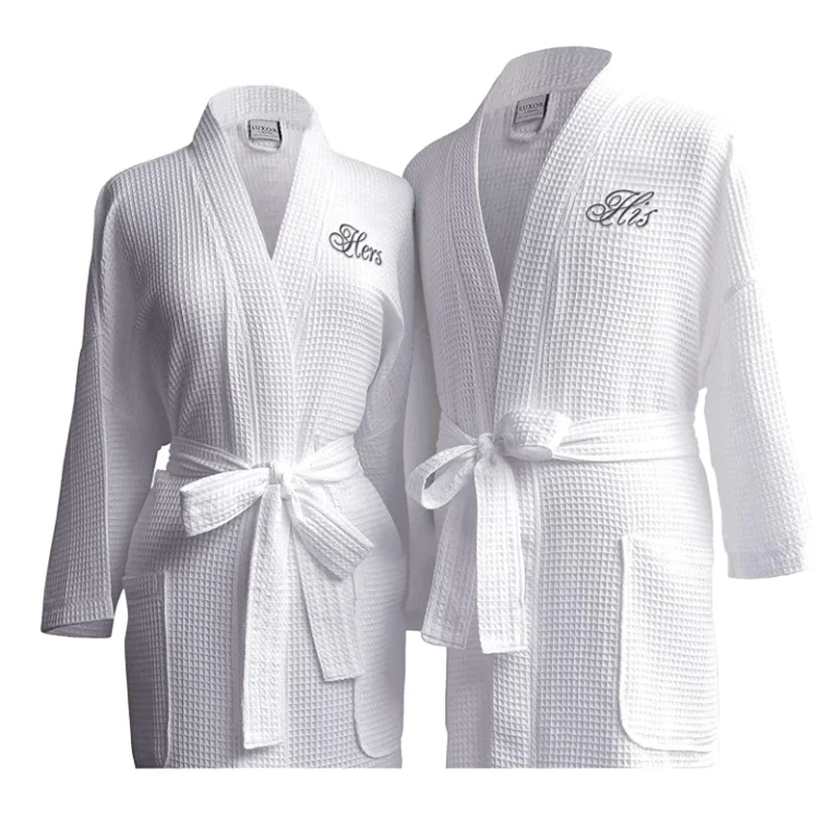 Custom-Cotton-White-Hotel-Robe-Womens-Waffle-Bathrobe