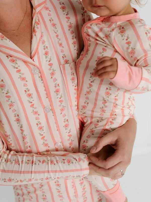 Custom-Design-Bamboo-Fiber-Mommy-and-Baby-Pajama-Sets-Eco-Breathable-Matching-Baby-Mother-Pajama