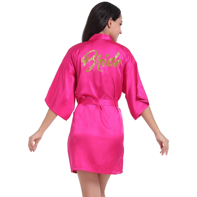 Custom Embroidered Satin Bridal Robes Personalized Bath Robes Women Silk Pajama Set Plus Size Women's Clothing for Party