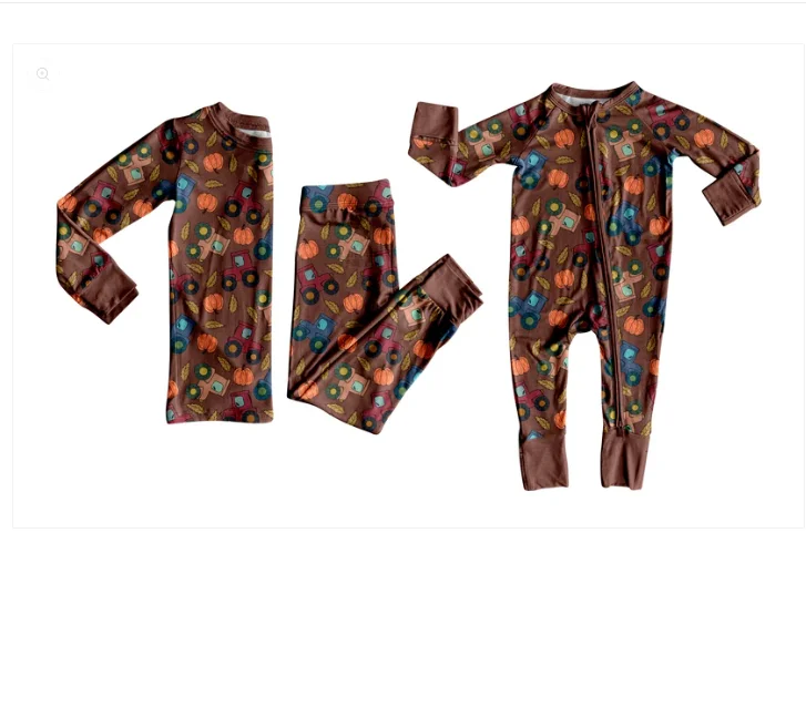 Custom-Halloween-Toddler-Newborn-Boys-Girls-Bamboo-Fiber-Pajamas-Baby-Sleepwear-Kid-Infant-Pajamas-Sets