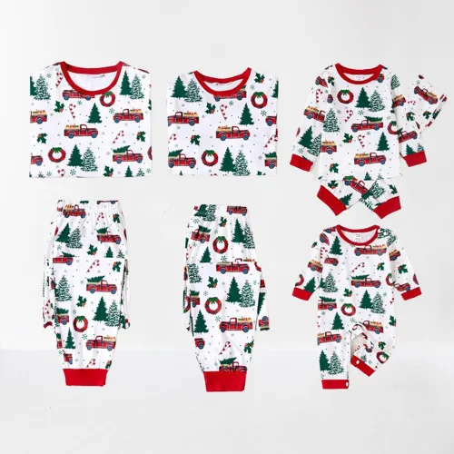 Custom-Kids-Christmas-Winter-Cotton-Matching-Baby-Pajamas-Girls-Sleepwear-Sets-for-Family
