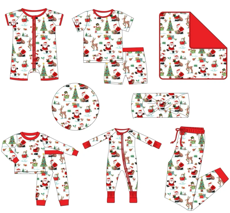Custom Kids Clothing Zipper Jacket OEM/ODM Accepted Any Pattern Size Available Fast Sampling Soft and Safe Pajamas