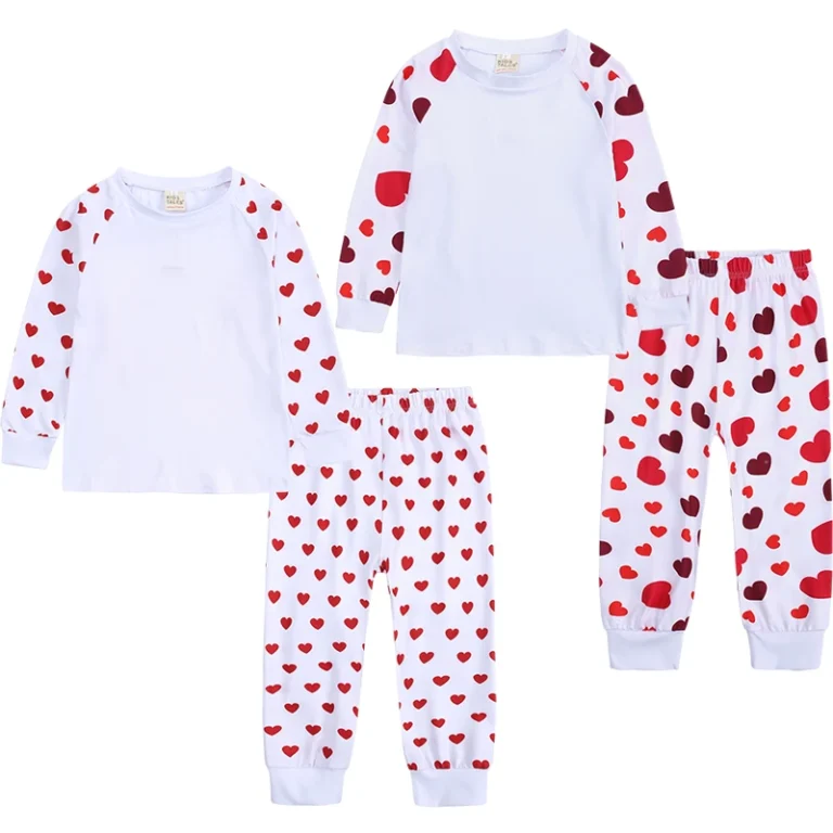 Custom-Kids-Sublimation-Valentines-Blanks-Pajamas-Toddler-Baby-Girls-Clothes-Valentines-Day-Kids-Clothing