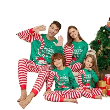 Custom-Logo-Merry-Christmas-Printing-Family-Christmas-Pajamas-Men-Women-Baby-Boy-Christmas-Clothes