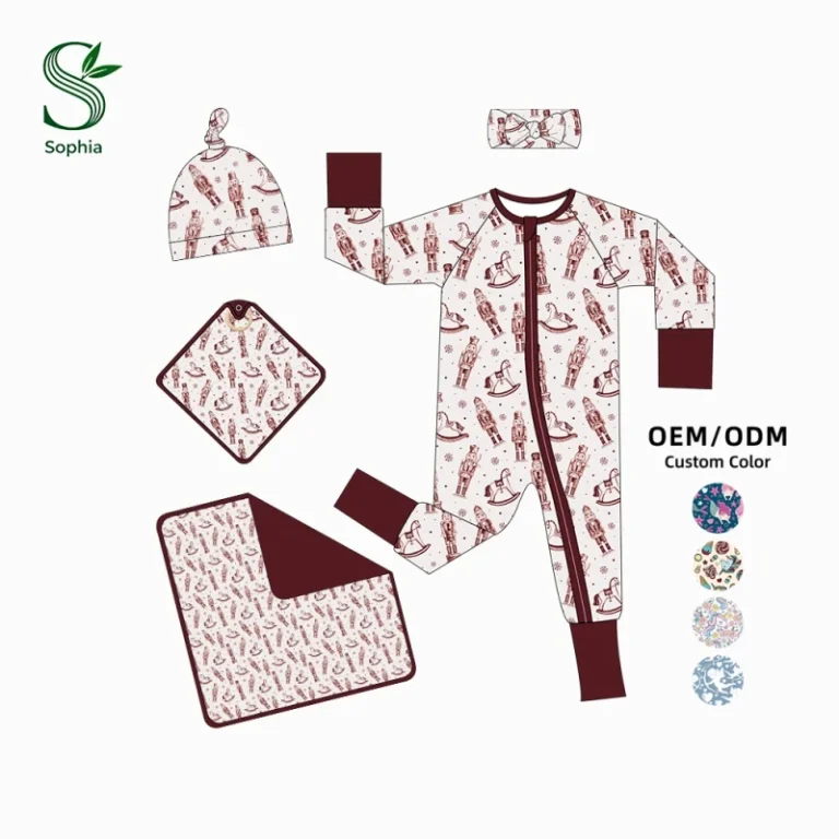 Custom-Logo-Print-95-Bamboo-5-Spandex-Soft-and-Portable-Baby-Toddler-Long-Sleeve-Romper-Kid-Pajamas-Sleeper-Clothes