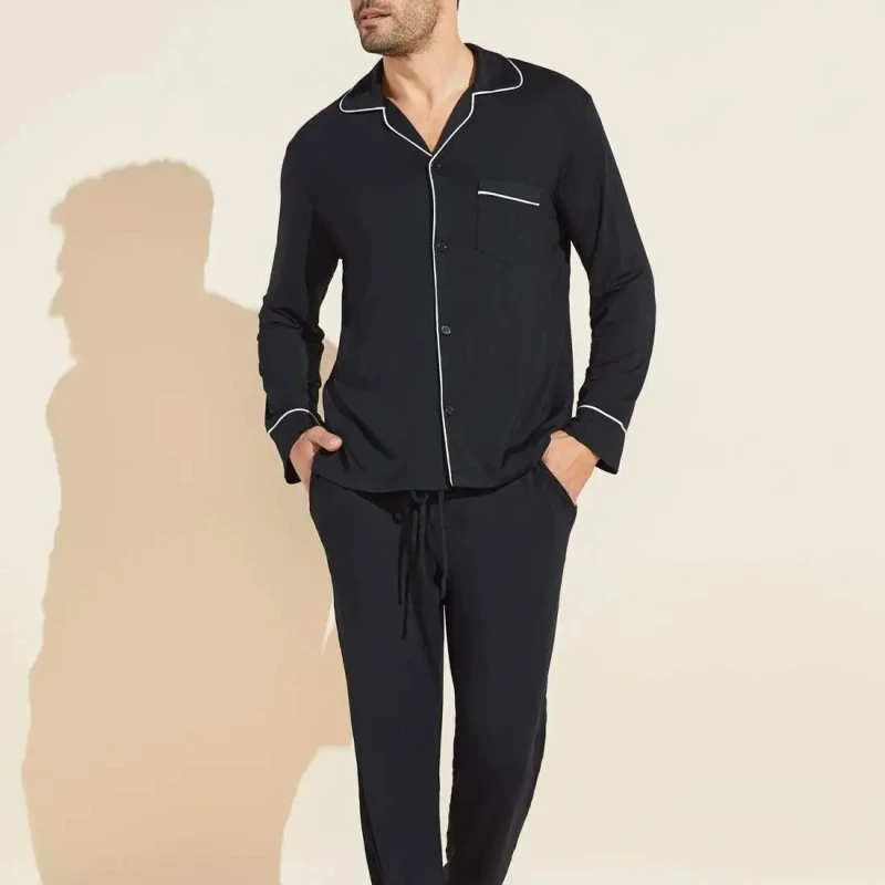 Custom Logo Sleepwear Pajama Robes Nightwear Flannel Fleece Embroidery Hotel Bathrobe Pajamas Plain Unisex OEM Modal