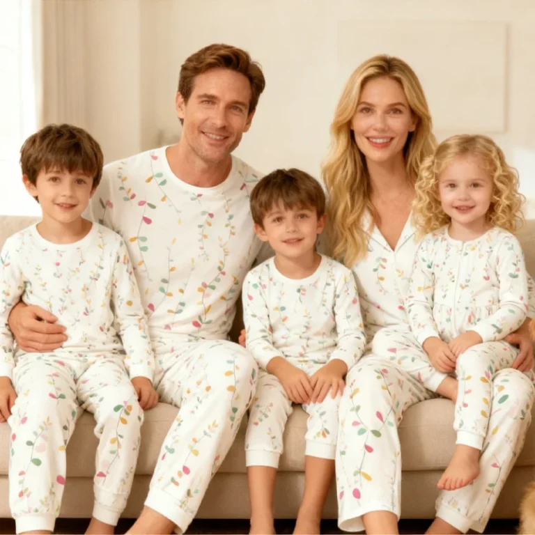 Custom-Long-Sleeve-Romper-Autumn-Look-Baby-Boys-Pajamas-for-Summer-Family-Matching-Sleepwear-Outfits-for-Kids
